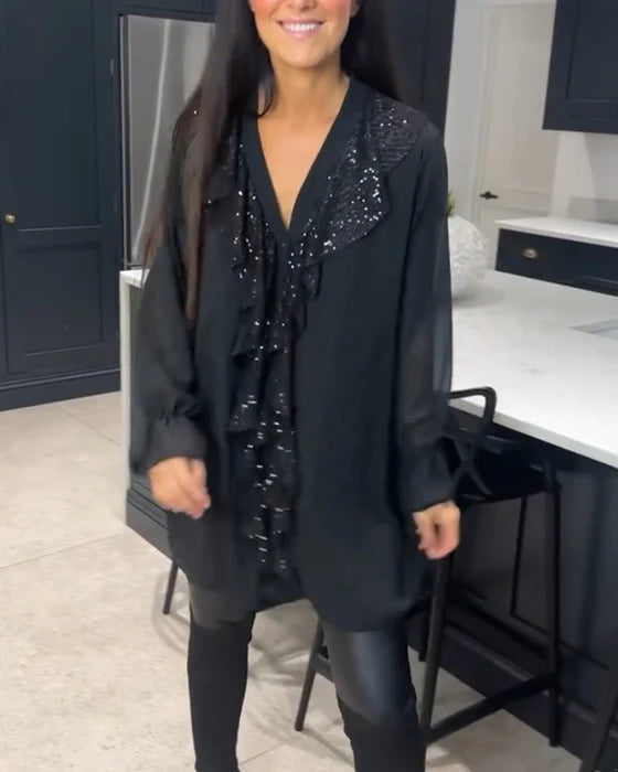 ISABELLA | Blusa con volantes