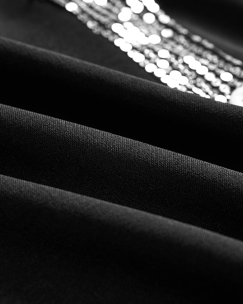 BLANCA | Holgada blusa con lentejuelas